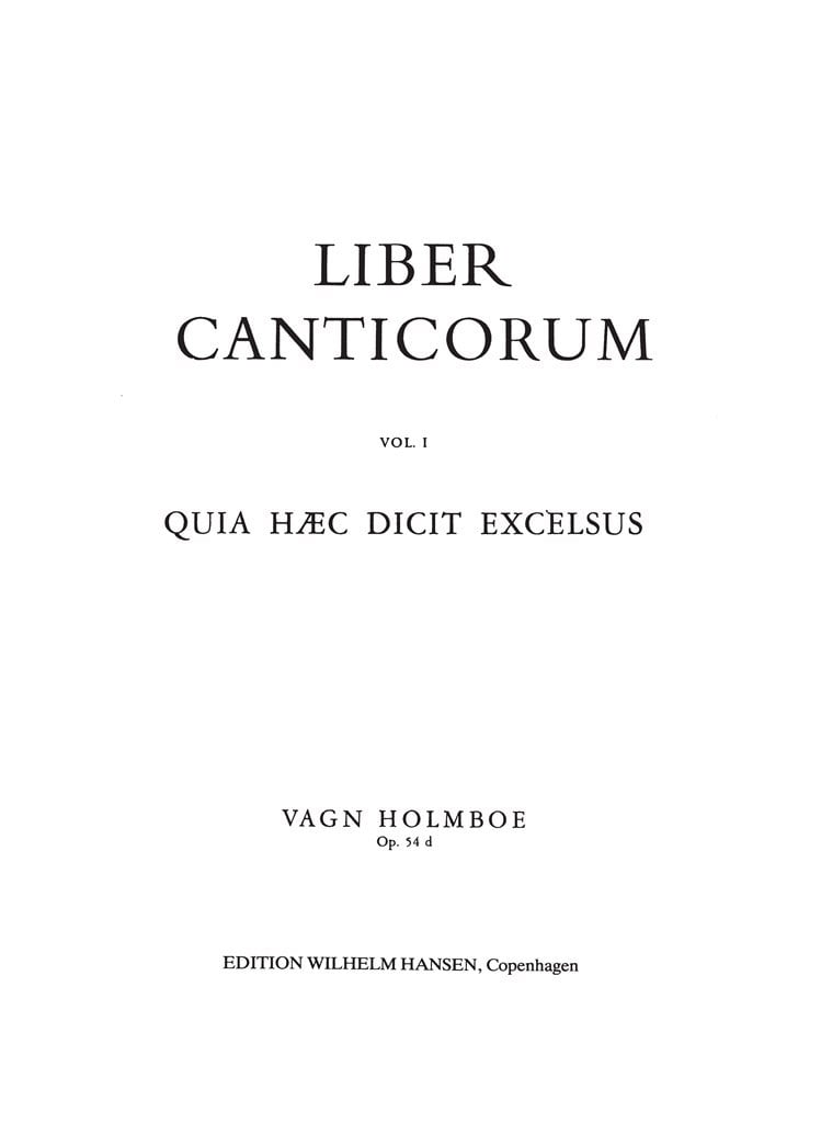 Quia Haec Dct Excelsus Op.54d